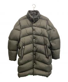 MONCLER（モンクレール）の古着「ロングダウンジャケット」｜カーキ