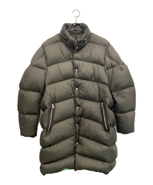MONCLER（モンクレール）MONCLER (モンクレール) ロングダウンジャケット カーキ サイズ:SIZE 5の古着・服飾アイテム