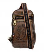 CASTELBAJACカステルバジャック）の古着「ワンショルダーバッグ」｜ブラウン×ブラック