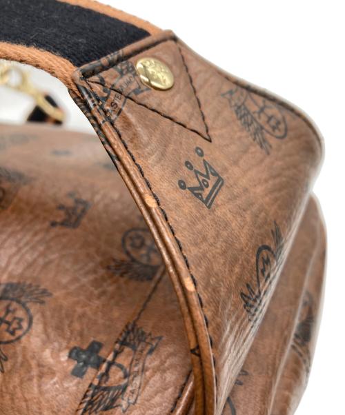 CASTELBAJAC（カステルバジャック）CASTELBAJAC (カステルバジャック) ワンショルダーバッグ ブラウン×ブラックの古着・服飾アイテム