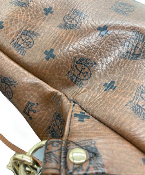 CASTELBAJAC（カステルバジャック）CASTELBAJAC (カステルバジャック) ワンショルダーバッグ ブラウン×ブラックの古着・服飾アイテム