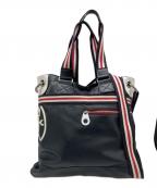 CASTELBAJACカステルバジャック）の古着「2WAYバッグ」｜ブラック×レッド×パープル×ホワイト