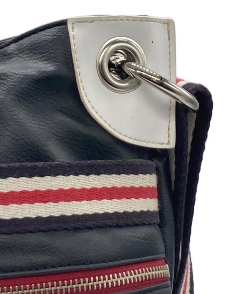 CASTELBAJAC（カステルバジャック）CASTELBAJAC (カステルバジャック) 2WAYバッグ ブラック×レッド×パープル×ホワイトの古着・服飾アイテム