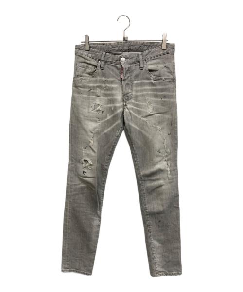DSQUARED2（ディースクエアード）DSQUARED2 (ディースクエアード) デニムパンツ ライトグレー サイズ:44の古着・服飾アイテム