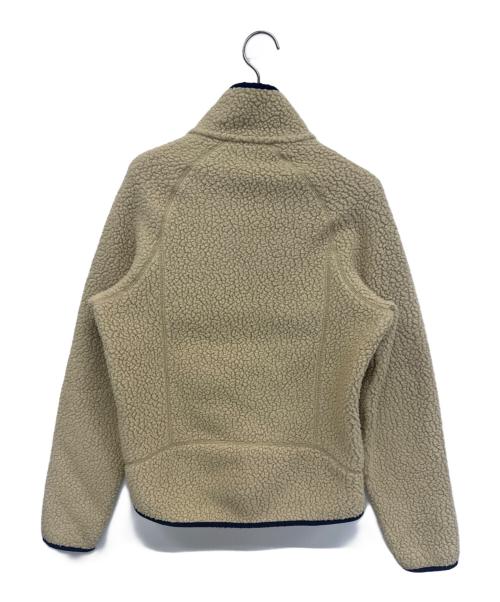 Patagonia（パタゴニア）Patagonia (パタゴニア) フリースジャケット ベージュ×ネイビー サイズ:XXSの古着・服飾アイテム