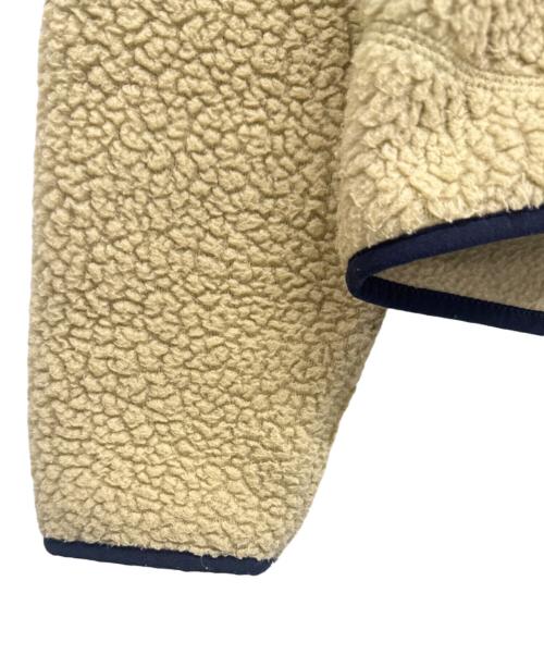 Patagonia（パタゴニア）Patagonia (パタゴニア) フリースジャケット ベージュ×ネイビー サイズ:XXSの古着・服飾アイテム