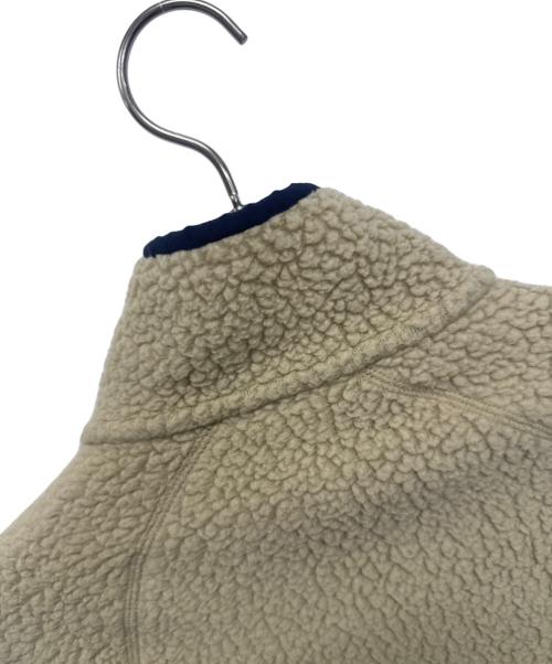 Patagonia（パタゴニア）Patagonia (パタゴニア) フリースジャケット ベージュ×ネイビー サイズ:XXSの古着・服飾アイテム