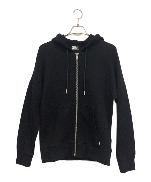 DIESEL（ディーゼル）DIESEL (ディーゼル) ジップパーカー ブラック サイズ:XSの古着・服飾アイテム