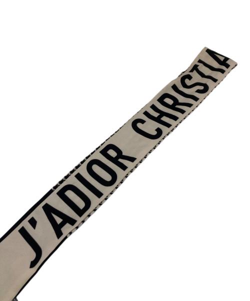 Christian Dior（クリスチャン ディオール）Christian Dior (クリスチャン ディオール) スカーフ ブラック×ベージュの古着・服飾アイテム