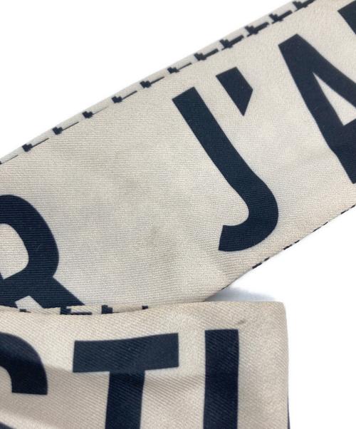 Christian Dior（クリスチャン ディオール）Christian Dior (クリスチャン ディオール) スカーフ ブラック×ベージュの古着・服飾アイテム