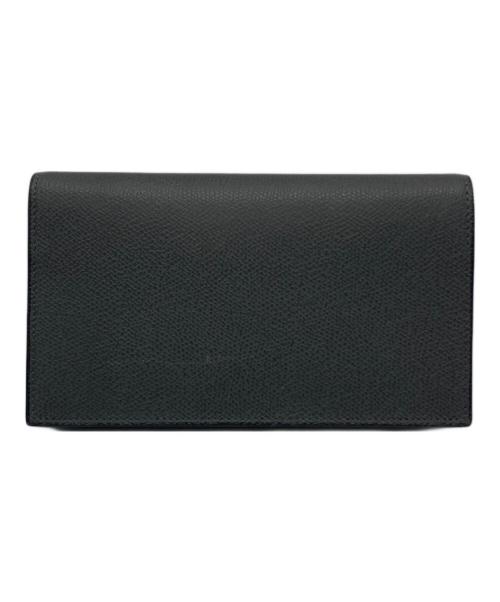 Valextra（ヴァレクストラ）Valextra (ヴァレクストラ) ブレラシティウォレット チャコールグレーの古着・服飾アイテム