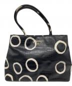 Vivienne Westwood ANGLOMANIAヴィヴィアンウエストウッドアングロマニア）の古着「トートバッグ」｜ホワイト×ブラック