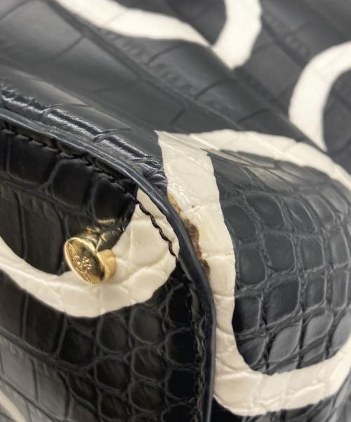 Vivienne Westwood ANGLOMANIA（ヴィヴィアンウエストウッドアングロマニア）VIVIENNE WESTWOOD ANGLOMANIA (ヴィヴィアンウエストウッドアングロマニア) トートバッグ ホワイト×ブラックの古着・服飾アイテム