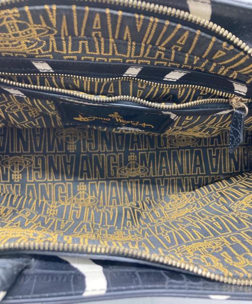 Vivienne Westwood ANGLOMANIA（ヴィヴィアンウエストウッドアングロマニア）VIVIENNE WESTWOOD ANGLOMANIA (ヴィヴィアンウエストウッドアングロマニア) トートバッグ ホワイト×ブラックの古着・服飾アイテム