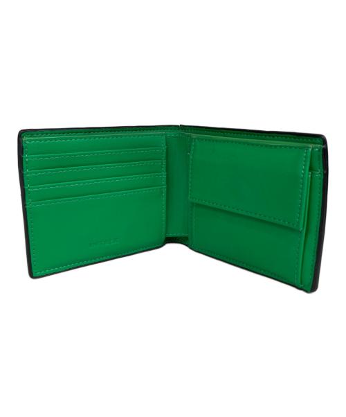 INTEX（インテックス）INTEX (インテックス) 2つ折り財布 グリーン×ブラックの古着・服飾アイテム