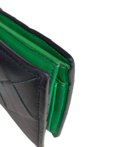 INTEX（インテックス）INTEX (インテックス) 2つ折り財布 グリーン×ブラックの古着・服飾アイテム