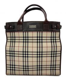 BURBERRY（バーバリー）の古着「2WAYバッグ」｜ベージュ×ブラウン