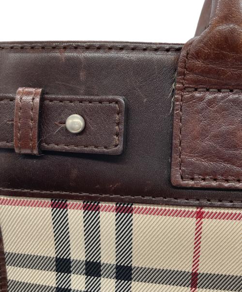 BURBERRY（バーバリー）BURBERRY (バーバリー) 2WAYバッグ ベージュ×ブラウンの古着・服飾アイテム