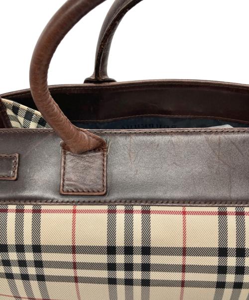 BURBERRY（バーバリー）BURBERRY (バーバリー) 2WAYバッグ ベージュ×ブラウンの古着・服飾アイテム