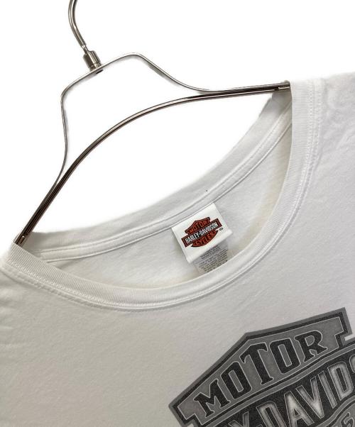 HARLEY-DAVIDSON（ハーレーダビッドソン）HARLEY-DAVIDSON (ハーレーダビッドソン) 長袖カットソー ホワイト サイズ:SIZE XLの古着・服飾アイテム