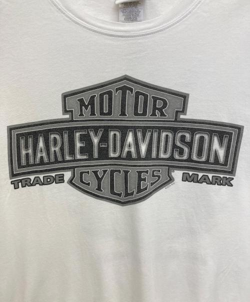 HARLEY-DAVIDSON（ハーレーダビッドソン）HARLEY-DAVIDSON (ハーレーダビッドソン) 長袖カットソー ホワイト サイズ:SIZE XLの古着・服飾アイテム