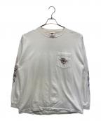 HARLEY-DAVIDSONハーレーダビッドソン）の古着「長袖カットソー」｜ホワイト