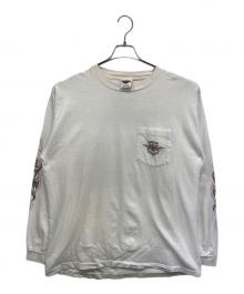 HARLEY-DAVIDSON（ハーレーダビッドソン）の古着「長袖カットソー」｜ホワイト