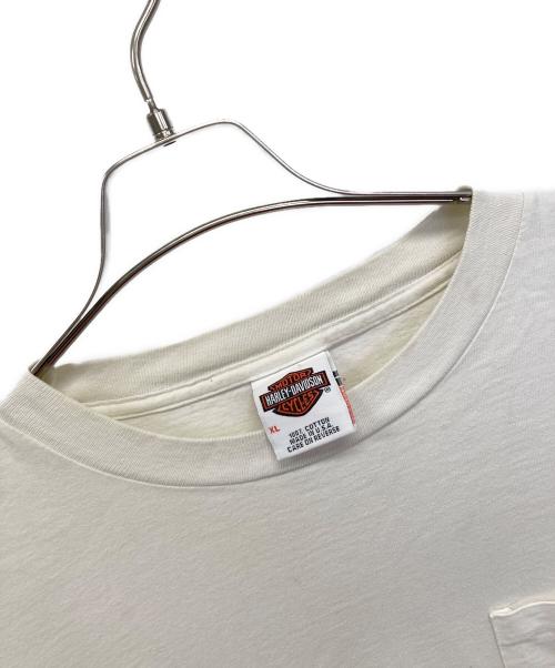 HARLEY-DAVIDSON（ハーレーダビッドソン）HARLEY-DAVIDSON (ハーレーダビッドソン) 長袖カットソー ホワイト サイズ:SIZE XLの古着・服飾アイテム
