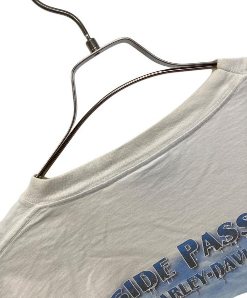 HARLEY-DAVIDSON（ハーレーダビッドソン）HARLEY-DAVIDSON (ハーレーダビッドソン) 長袖カットソー ホワイト サイズ:SIZE XLの古着・服飾アイテム