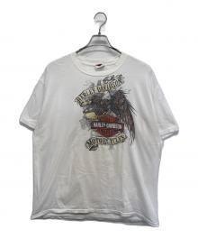 HARLEY-DAVIDSON（ハーレーダビッドソン）の古着「半袖カットソー」｜ベージュ