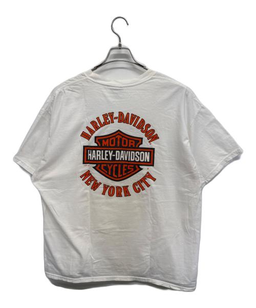 HARLEY-DAVIDSON（ハーレーダビッドソン）HARLEY-DAVIDSON (ハーレーダビッドソン) 半袖カットソー ベージュ サイズ:SIZE XLの古着・服飾アイテム