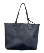 COACHコーチ）の古着「リバーシブルトートバッグ」｜ネイビー