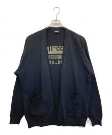 DIESEL（ディーゼル）の古着「薄手カーディガン」｜ブラック×グリーン