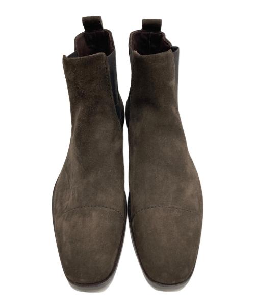 ERMENEGILDO ZEGNA（エルメネジルド・ゼニア）ERMENEGILDO ZEGNA (エルメネジルド・ゼニア) スウェードブーツ ブラウン サイズ:6の古着・服飾アイテム