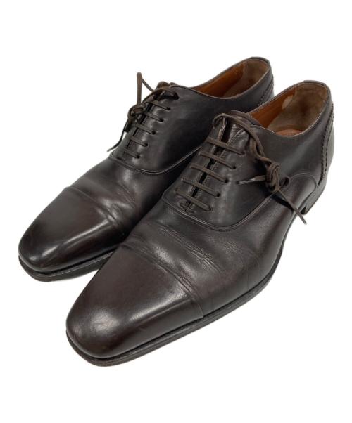 ERMENEGILDO ZEGNA（エルメネジルド・ゼニア）ERMENEGILDO ZEGNA (エルメネジルド・ゼニア) ビジネスシューズ ブラウン サイズ:6の古着・服飾アイテム
