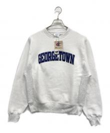 Champion REVERSE WEAVE（チャンピオン リバース ウィーブ）の古着「クルーネックスウェット」｜ホワイト×ライトグレー