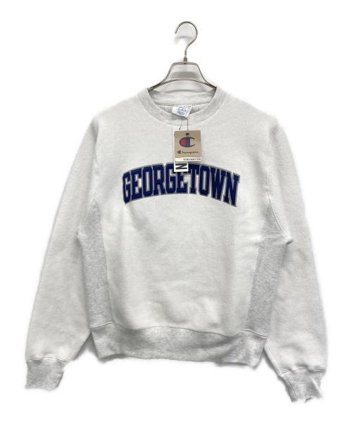 Champion REVERSE WEAVE（チャンピオン リバース ウィーブ）Champion REVERSE WEAVE (チャンピオン リバース ウィーブ) クルーネックスウェット ホワイト×ライトグレー サイズ:S 未使用品の古着・服飾アイテム