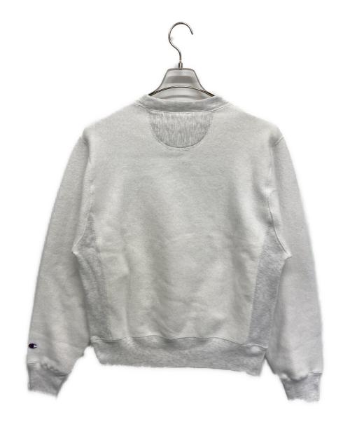 Champion REVERSE WEAVE（チャンピオン リバース ウィーブ）Champion REVERSE WEAVE (チャンピオン リバース ウィーブ) クルーネックスウェット ホワイト×ライトグレー サイズ:S 未使用品の古着・服飾アイテム