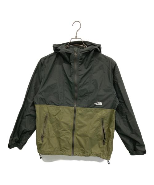 THE NORTH FACE（ザ ノース フェイス）THE NORTH FACE (ザ ノース フェイス) COMPACT JACKET モスグリーン×カーキ サイズ:SIZE Sの古着・服飾アイテム