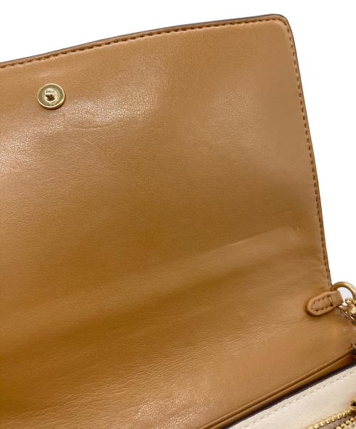 COACH（コーチ）COACH (コーチ) ショルダーウォレット ベージュ×ホワイトの古着・服飾アイテム