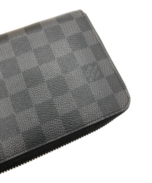 LOUIS VUITTON（ルイ ヴィトン）LOUIS VUITTON (ルイ ヴィトン) ラウンドファスナー財布 ブラックの古着・服飾アイテム