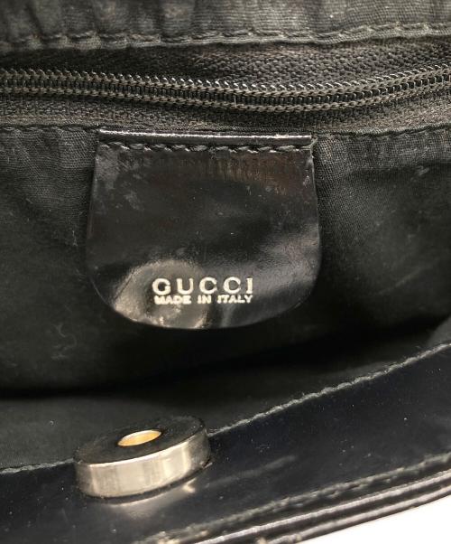GUCCI（グッチ）GUCCI (グッチ) 2WAYショルダーバッグ ブラックの古着・服飾アイテム