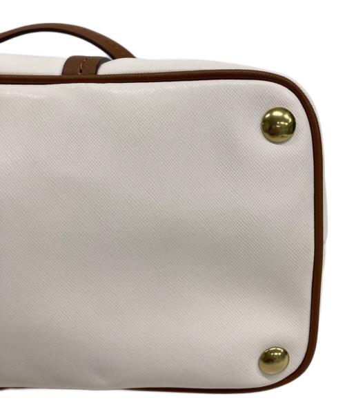 COACH（コーチ）COACH (コーチ) 2WAYバッグ アイボリー×ブラウンの古着・服飾アイテム