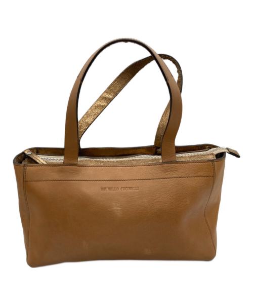 BRUNELLO CUCINELLI（ブルネロクチネリ）BRUNELLO CUCINELLI (ブルネロクチネリ) 2WAYショルダーバッグ ブラウンの古着・服飾アイテム