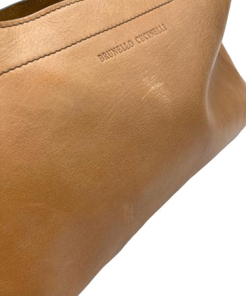 BRUNELLO CUCINELLI（ブルネロクチネリ）BRUNELLO CUCINELLI (ブルネロクチネリ) 2WAYショルダーバッグ ブラウンの古着・服飾アイテム