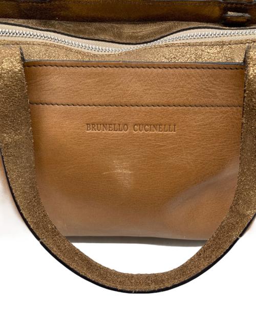 BRUNELLO CUCINELLI（ブルネロクチネリ）BRUNELLO CUCINELLI (ブルネロクチネリ) 2WAYショルダーバッグ ブラウンの古着・服飾アイテム