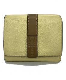 LOEWE（ロエベ）の古着「3つ折り財布」｜ブラウン×イエロー