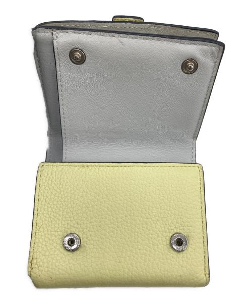 LOEWE（ロエベ）LOEWE (ロエベ) 3つ折り財布 ブラウン×イエローの古着・服飾アイテム