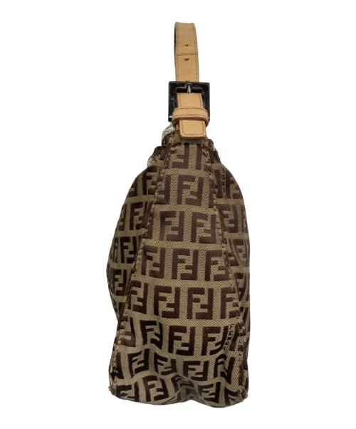 FENDI（フェンディ）FENDI (フェンディ) ハンドバッグ ブラウン×ベージュの古着・服飾アイテム