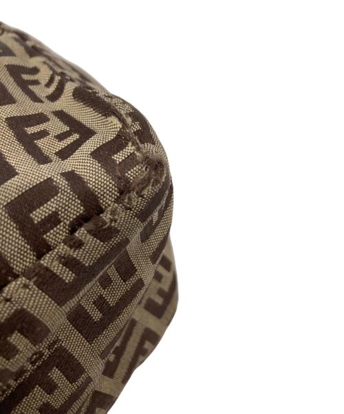 FENDI（フェンディ）FENDI (フェンディ) ハンドバッグ ブラウン×ベージュの古着・服飾アイテム